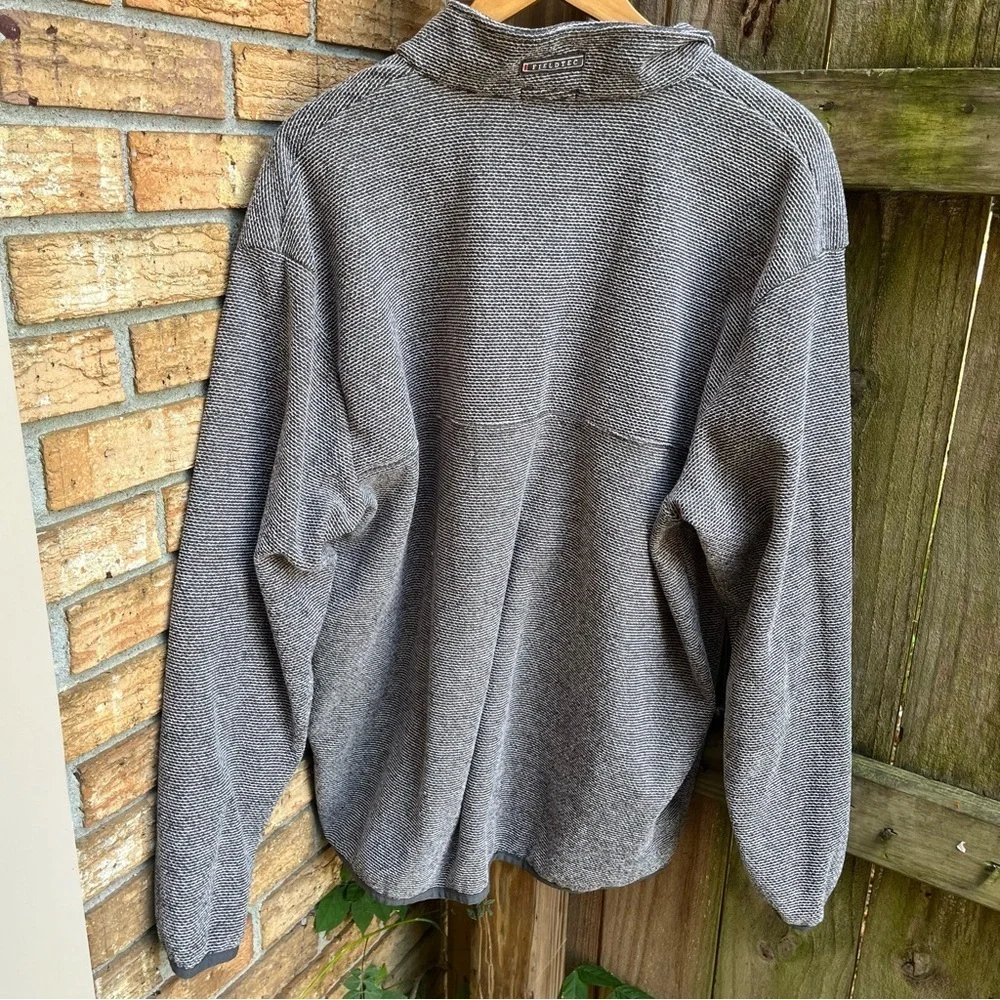 Southern Marsh Men's Heathered Gray Zip-Up Sweater